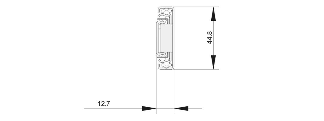 4501A可調(diào)三節(jié)鋼珠滑軌